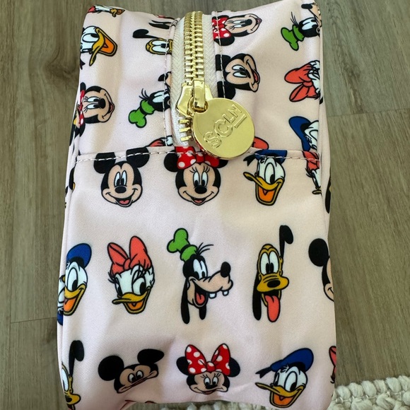 Stoney Clover Lane SCL X Disney Sensational Six Mickey Large Pouch Pink New - Picture 4 of 5